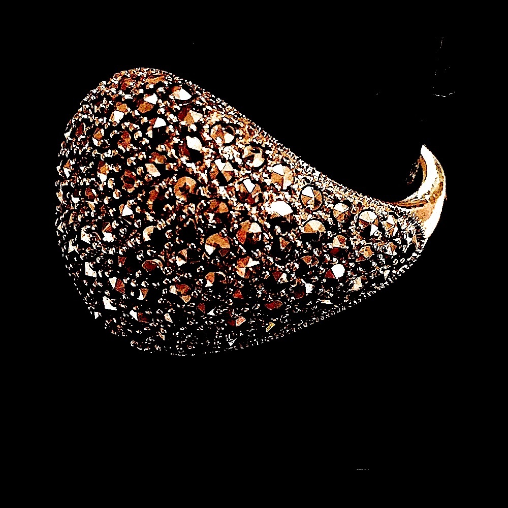 Taylor Avedon Sterling Marcasite Ring